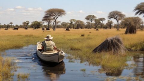 Explorando o Delta do Okavango