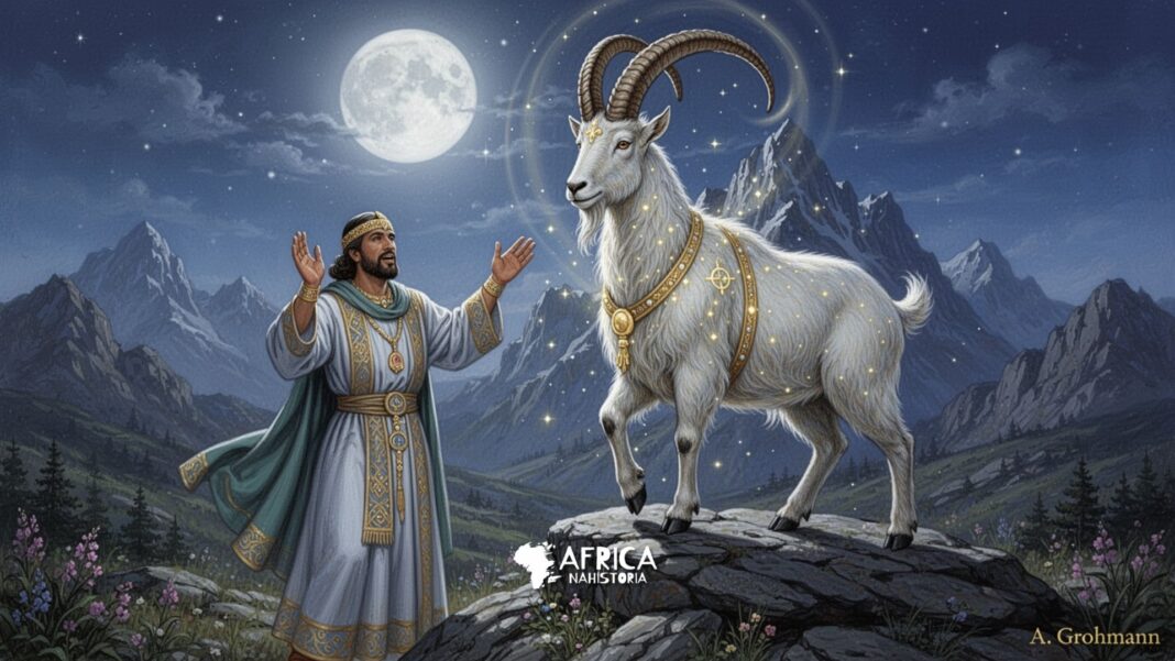 A. Grohmann Praticamente demonstrou que o cabrito-montês simbolizava o deus lunar Almaqah