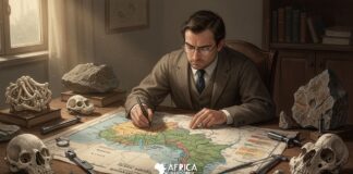 G. van Beek Identificou móveis de pedra com cascos de touro