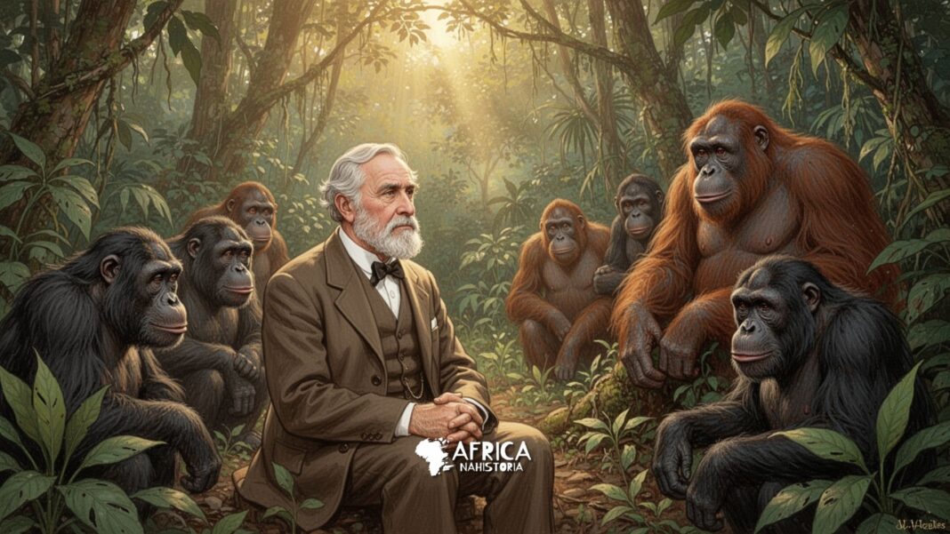 W. W. Howells_ Afirmou que os grandes macacos da África estão mais próximos do homem do que do orangotango W. W. Howells Afirmou que os grandes macacos da África estão mais próximos do homem do que do orangotango