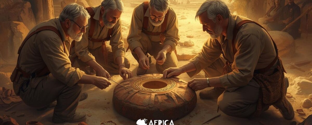 H. T. Wright, C. Allibert, A. Argan, J. Argan, C. Chanudet e P. Vérin: Arqueológos